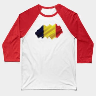 Flag of Belgium Baseball T-Shirt